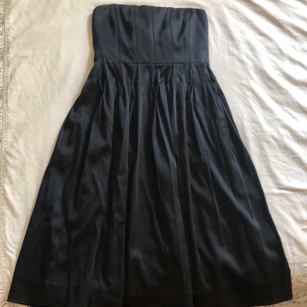Calvin Klein pleated black cocktail dress